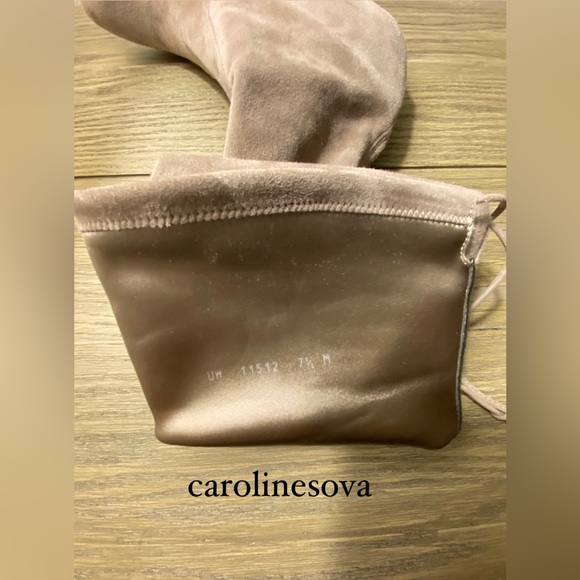 Authentic Stuart Weitzman Highland Boot Slate Suede Over the Knee Boots - Picture 5 of 8